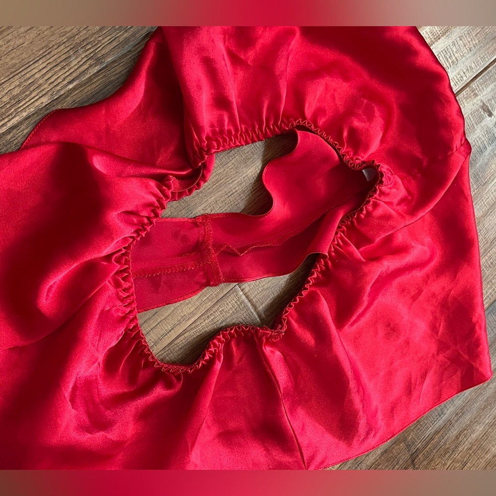 Victoria’s Secret vintage gold label women’s red lingerie pajama set-Medium - Picture 8 of 16